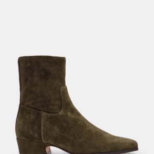 DUSTY OLIVE SUEDE